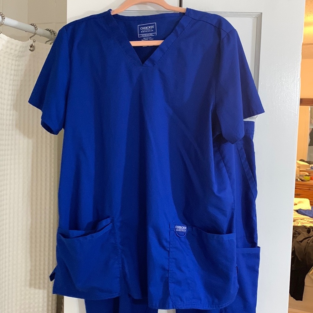 Galaxy Blue CHEROKEE WORKWEAR REVOLUTION SCRUB SET
